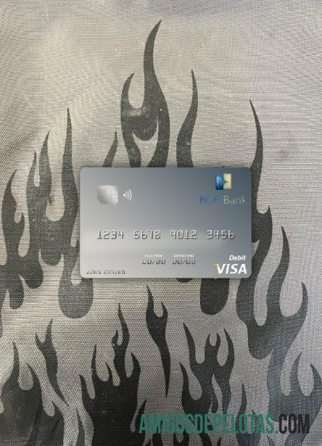 Guiné Equatorial BGFI Bank Visa Cartão de Débito Photolook Front exemplo